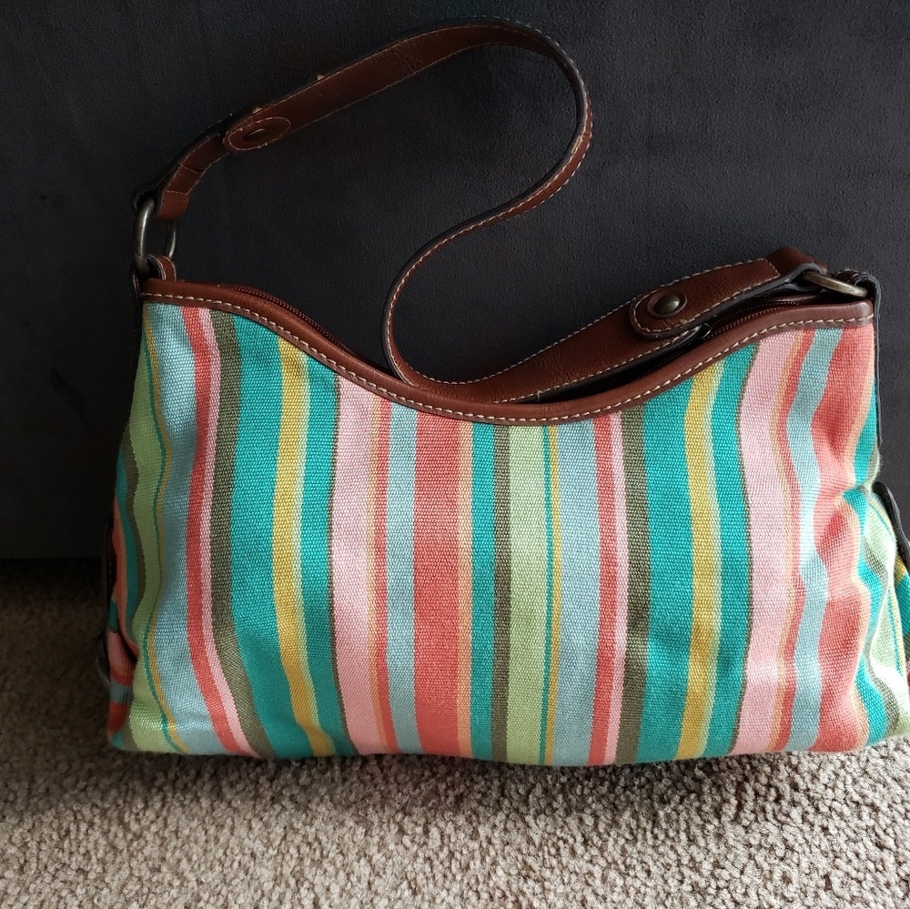 Fossil Multi Stripe Shoulder Bag - image 1